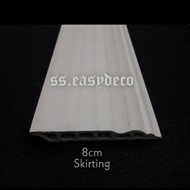 Wainscoting PVC Skirting 8cm [+/- 5 kaki][READY STOCK]