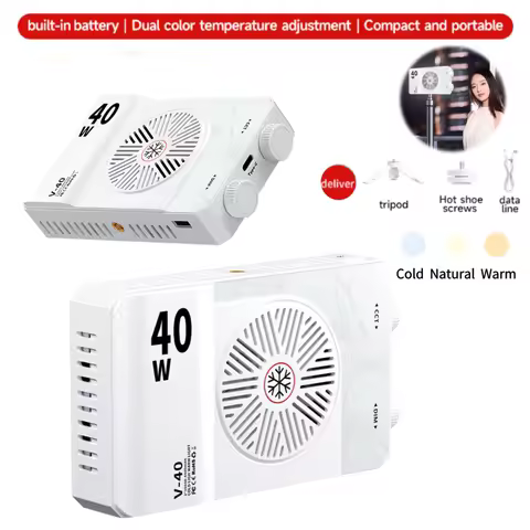 40W LED Camera Light 2800K-9000K Handheld Fill Light Photography Lighting Portable Light Panel for P