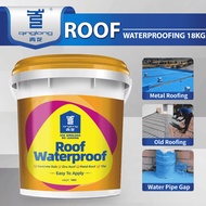 QL Roofing Waterproof Coating Roof Leaking/Metal Deck/Concrete Slab/Roof Tiles/ Asbestos (18kg)