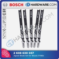 Bosch T119B Jigsaw Blades - For Wood (5 Piece) 2608630037