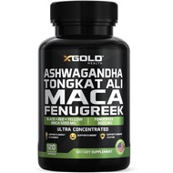Ashwagandha301+TongkatAli1001+Root201+Fenugreek101ExtractforMen&Women|HerbalComplex|Energy,Vitality&