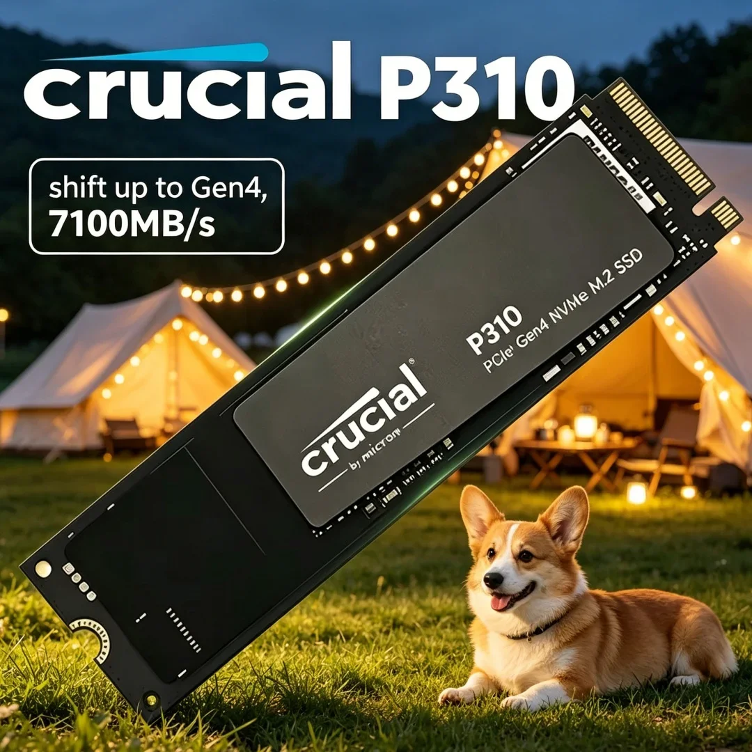 crucial | Blazing Fast 7100 MB/s Crucial P310 1TB 2TB 2280 PCIe Gen4 3D NAND NVMe M.2 SSD For PC OEM