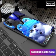 [GC03] Latest Glass softcase For samsung Galaxy A04 = A04e Cute [CAMERA PROTECT] Latest trendy - sam