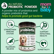 Max &amp; Paw Pet Supplement Dog Supplement Probiotic - All Natural Probiotic Powder + Organic Prebiotic - 200g