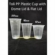 TOLI / ECA 12oz 16oz 22oz PP Cup with "Flat Lid" sets (BOX) 1000 pcs Disposable Plastic Cup - 12 / 1