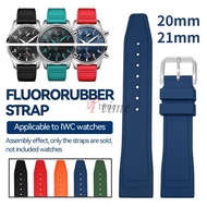 High Quality Fluoride Rubber Strap Watch Band for IWC Watch Big Pilot Portofino TOP GUN Portugieser 