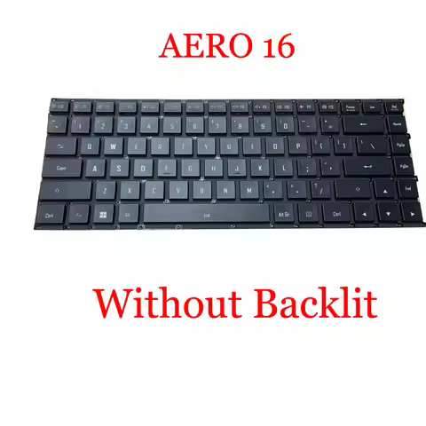 Laptop No Backlit Keyboard For Gigabyte For AERO 16 (Intel 12th Gen) AERO 16 YE5 XE5 KE5 YE4 XE4 KE4