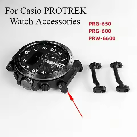 Black Special Size Watch Accessories for Casio PRG-650 PRW-6600 PRG600 with Seamless Connection Ligh
