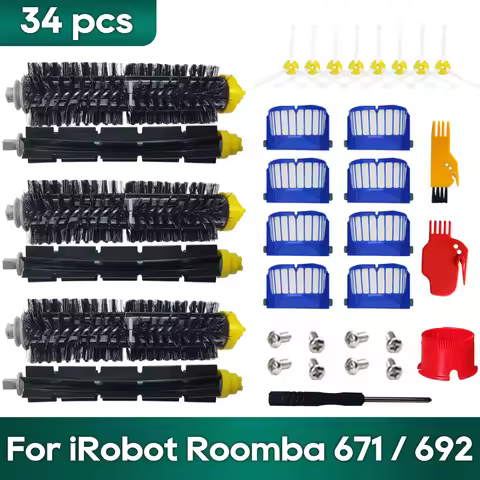 Compatible For iRobot Roomba 692/671/660/651/650/630/620/614 Accessories Parts Kit Robot vacuum Main