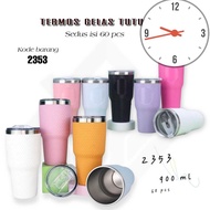 TERMOS (chat color) TUMBLER THERMOS INSULATED MUG VACUUM CUP 900ML STAINLESS STEEL / TUMBLER COFFEE 