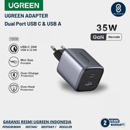 UGREEN Charger 35W Adapter Dual Port USB-C & USB A PD Fast Charging Quick Charge 3.0