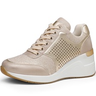 Cestfini Wedge Sneakers for Women - Wedge Tennis Shoes Non-Slip Women Fashion Sneakers