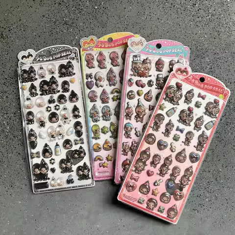 Kawaii Tamagotchi Stickers Cartoon Creative Peripheral Phone Case Transparent Sticker Hand Account M