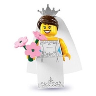 全新 樂高 人仔 Lego 8831 Series 7 Minifigures Bride
 新娘 連底板 說明書包裝袋