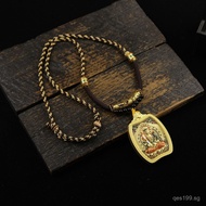 Pendant Thangka Guardian God Pendant Oval Three-Dimensional Zodiac Buddha Metal Eight Zodiac Five Lo