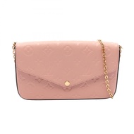 [二手] 路易威登LOUIS VUITTON肩背包 Pochette Felicie Monogram Empreinte Rose Poudre M82608 Rose Poudre 皮革 Poch