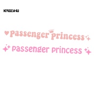 Car Rear View Mirror Sticker Passenger Princess Car Sticker 3pcs/set Princess Car Sticker Self-adhesive Rearview Mirror Decoration Decal for Suv Auto Universal Letter