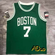 Hot pressed NBA Boston Celtics #7 Jaylen Brown green NBA basketball Jersey