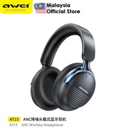 Awei AT15 ANC Wireless Headset ANC Noise Cancellation Stereo Surround Sound Headphone Bluetooth Head
