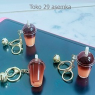 GANTUNGAN AMERICANO COFFEE RESIN KEYCHAIN BELL BAG ACCESSORIES CHARM COFFEE LATTE