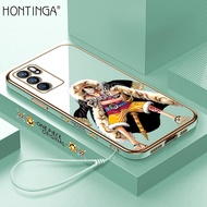 เคส Hontinga สำหรับ OPPO Reno 10 Pro 2 2f 2z 3 Pro 4 4Z 4F 5 Pro 5F 6 Pro 6Z 7 Pro 7Z Z 8 Pro 8T 8Z 5G 4G เคสลายการ์ตูนน่ารักหรูหรา TPU เคสยางคลุมทั้งหมดเคสโทรศัพท์สี่เหลี่ยมเคสกันรอยขีดข่วนสำหรับเด็กผู้หญิง