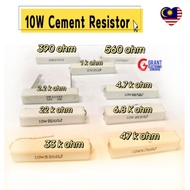 10w Cement Resistor 390J 560J 1k 2.2K 4.7K 6.8K 8.2K 10k 22K 33K 47K
