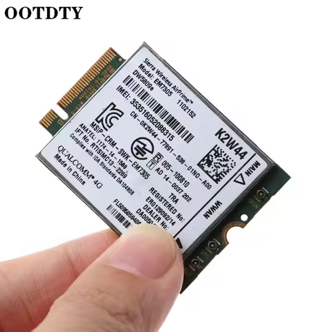Wireless EM7305 DW5809E K2W44 M.2 4G Module 100M LTE WWAN Card Wireless WiFi Adapter for Dell E7450 