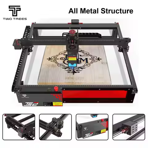 Twotrees TS2 20W Laser Engraver 450X450mm XY Axis Limit Switch Laser Engraving Machine Compressed Sp