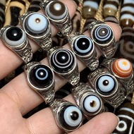 Natural Agate Dzi Beads Dzi Beads Dzi Beads Ring
