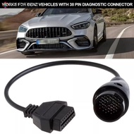 Wishlistforyou 38Pin to 16Pin to 14Pin OBD2 OBD Diagnostic Connector Cable Adapter For Mercedes Benz