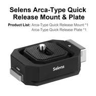 Selens กล้องแผ่นยึดตั้งกล้องแบบปลดออกอย่างรวดเร็วชนิด Arca ติดตั้งอะแดปเตอร์สำหรับ DSLR