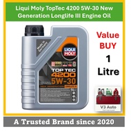 Liqui Moly Top Tec 4200 5W-30 New Generation Longlife III Engine Oil 1L (Local Stock)