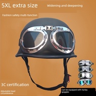 helmet motor sgv Pensijilan 3C 5XL bersaiz besar helmet separuh helmet askar, motosikal pelayaran re