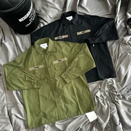Japanese Style Trendy WTAPS Heavy Hard Double Pocket Long Sleeve Shirt Jacket Lapel Shirt Loose Larg