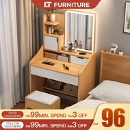 Meja Makeup Dressing Table With Mirror Meja Solek Makeup Table Vanity Table Almari Makeup With Led L