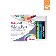 Pentel Crayon Fabric Fun 7 Colors Colored Crayon/ for Fabric Material PTS7