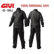 RAIN COAT GIVI 100% ORIGINAL RRS07 RAIN SUIT GREY RAINCOAT