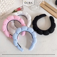 Thick Foam Shell Headband Puffy Jumbo Headband Fluffy Cloud Bandana Cloud Korean Style