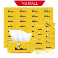 (Ready Stock)Bamboo Tissue 300pcs Non-Fluorescent Tissue Paper 300张无荧光剂竹浆纸巾竹浆本色抽纸