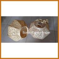 ''Baru" Kap Lampu Lampion Truntum | Kap Lampu Gantung | Kap Lampu Bambu | Hiasan Lampu | Home Decor 