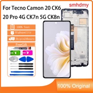 smhdmy Ori AMOLED For Tecno Camon 20 CK6 20 Pro 4G CK7n 20 Pro 5G CK8n LCD Touch Screen Replacement
