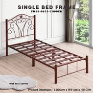 Ready Stock Solid Bed Base Metal Single Bed Frame/Quality Single/Katil Bujang Besi/Katil Single Besi