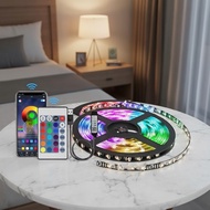 5M 5050 RGB 5V USB LED Strip Lights, Music Sync, TV Backlight, App and Remote Control, Color Cove Li