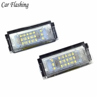2PCS Auto Canbus White 12V No Error Led License Plate Lights For BMW E46 4D 1998-2003 Tail Number Pl