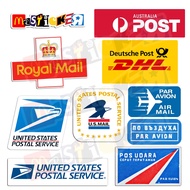 Vintage sticker pos air mail par avion international post logo sticker usps royal mail dhl Waterproo