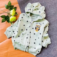 OWL BABY STARS fleece BABY jacket 2-12 months