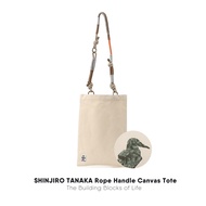 CHUMS | SHINJIRO TANAKA Rope Handle Canvas Tote / กระเป๋าสะพายข้าง กระเป๋ารุ่นใหม่ Shinjiro Tanaka ส