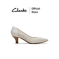 Clarks รุ่น KEPLEY SKY สี OFF WHITE LEATHER รองเท้าคัทชูผู้หญิง รองเท้าส้นสูงหนังแท้ คุณภาพดี ใส่สบา
