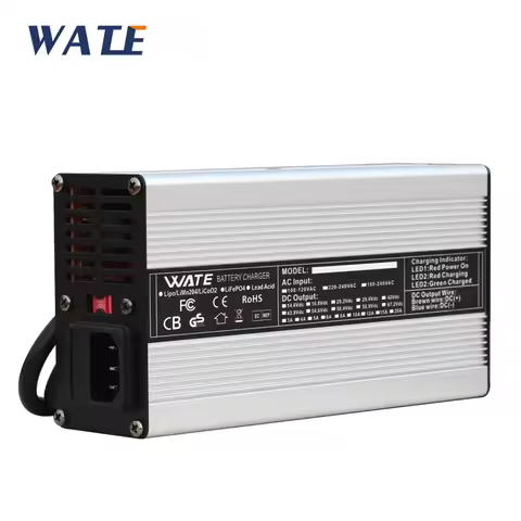 29.4V 10A Li-ion Lithium Fast Charger For 24 Volt 7S Battery Charger With Fan Aluminum Case