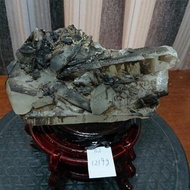 1219g 黑水晶 天然 晶簇 原石 原礦 水晶 擺件 展示 晶洞 藝術品 風水 磁場 禮物 擺飾